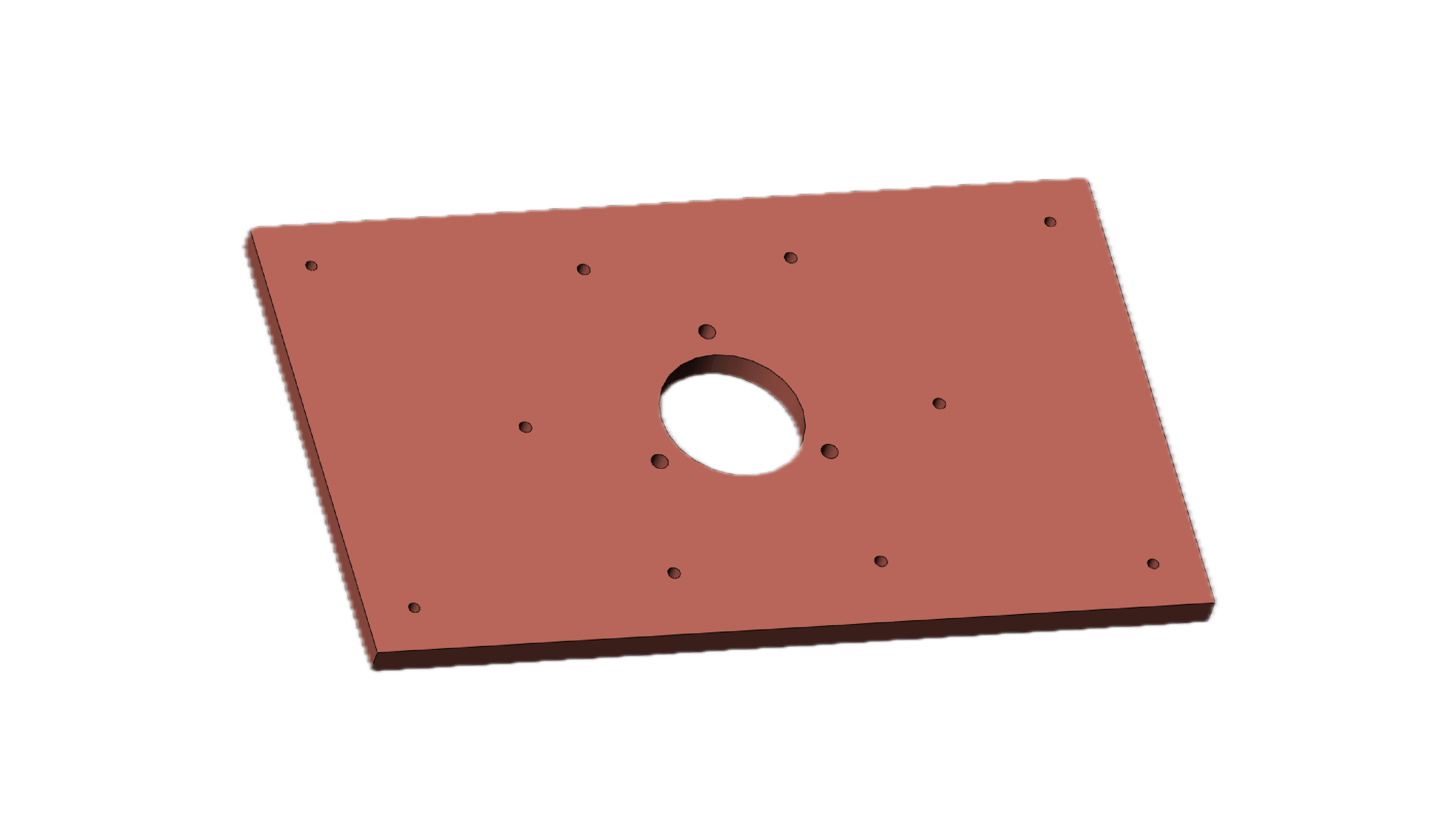 Copper Mounting Plate part